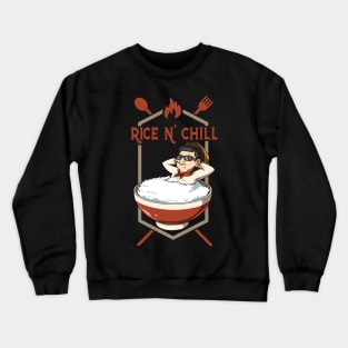 Rice Asian Food Funny Foodie Secret Chinese Korean Crewneck Sweatshirt